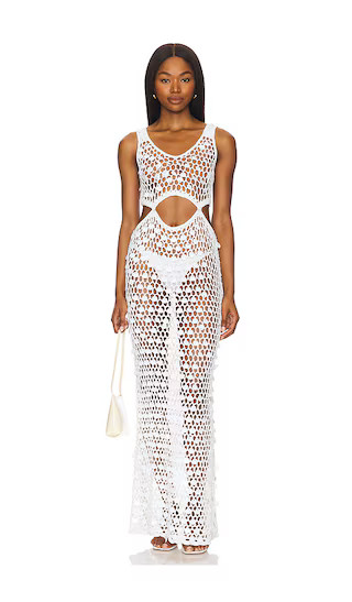 Elena Maxi Dress in White | Revolve Clothing (Global)