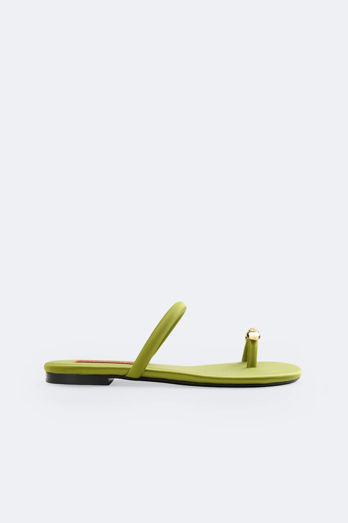 Pipe Sandal In Moss Green/Clear | Simon Miller