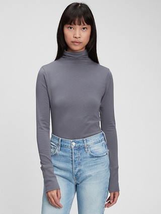 Featherweight Funnel-Neck T-Shirt | Gap (US)