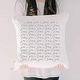 Throw Pillow - I Love You 100x - Handmade in the USA, calligraphy, home decor, wedding gift, engagem | Amazon (US)