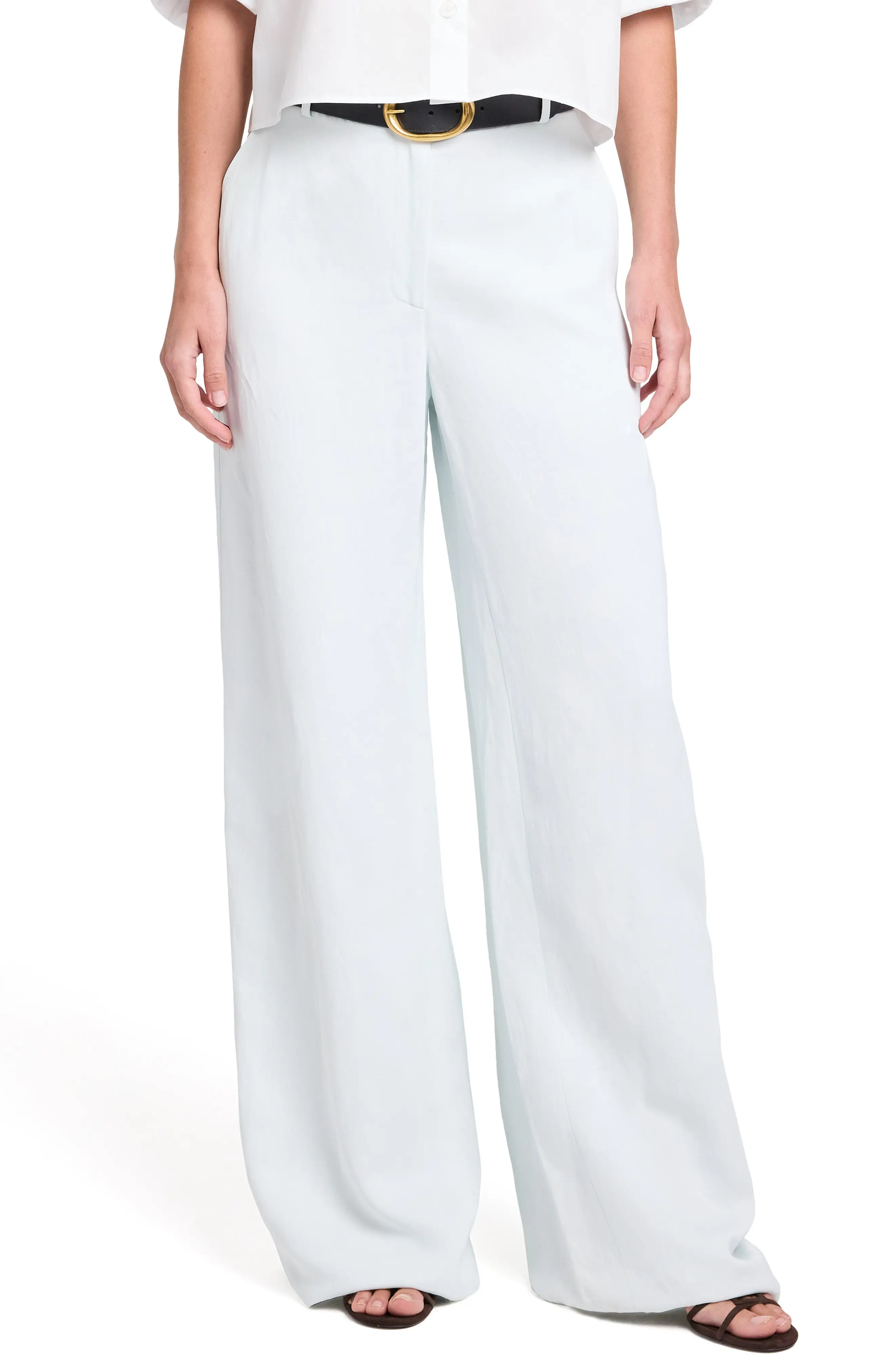 TWP Dylan Coated Wide Leg Pants (Women) | Nordstrom | Nordstrom