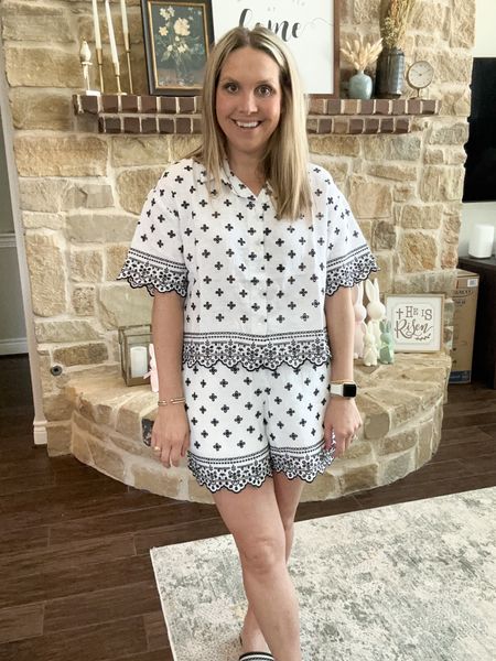 I’m wearing a size medium at 3 months postpartum and would say it fits true to size, plus the shorts are lined so they’re not see through!  

Vacation outfit, date night outfit, wedding guest dress, Easter, spring dress, spring outfit, white dress 

#LTKtravel #LTKstyletip #LTKSeasonal