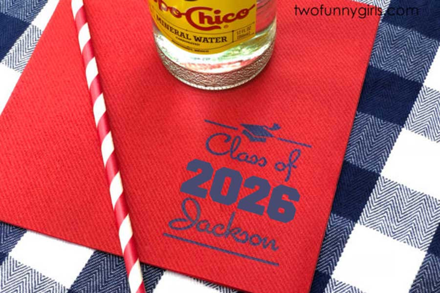 Linun (Linen-Like) Napkin {Graduation Party – All Colors} | Two Funny Girls