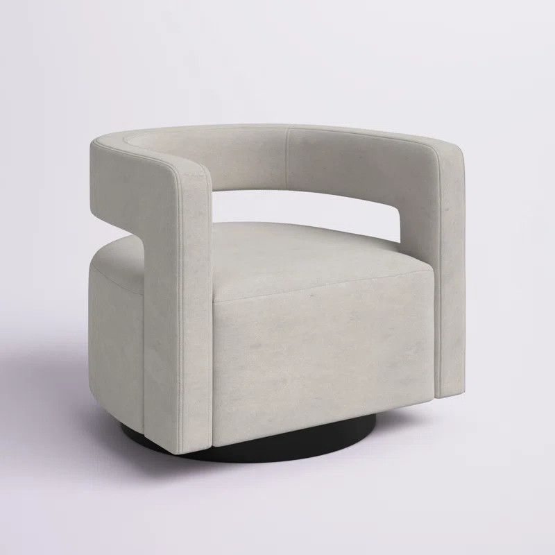 Keegan Upholstered Swivel Barrel Chair | Wayfair North America