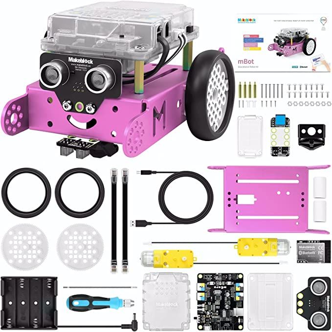 Makeblock mBot Pink Robot Kit, Robot Toys for Girls, Robotics Kit with Arduino/Scratch Coding, Re... | Amazon (US)