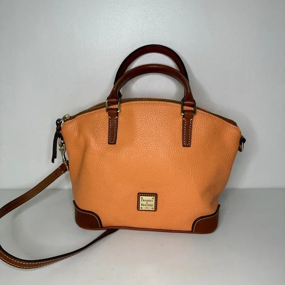 Dooney & Bourke Peach Colored Pebble Leather Crossbody | Poshmark