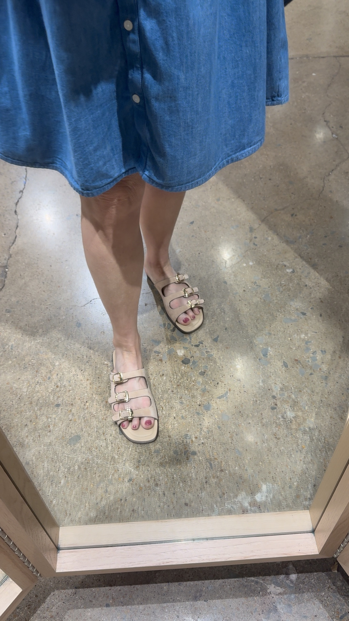 Cute sandals and denim dress 

#LTKSeasonal #LTKMothersDay #LTKootd