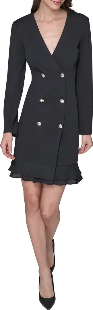 Ruffle Hem Scuba Crepe Dress | Nordstrom Rack