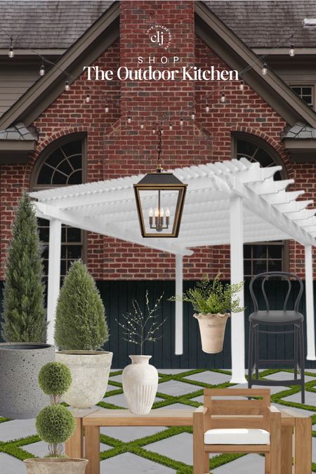 Shop The Outdoor Kitchen 🖤

Pendant lantern light, pergola, outdoor planters, faux tree, topiary, barstools, outdoor dining table and chairs, terracotta pot, vase, faux stems

#LTKSeasonal #LTKStyleTip #LTKHome