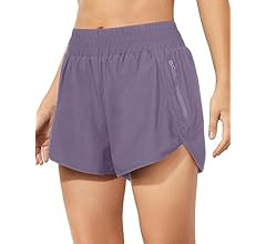 Holipick 3'' High Waisted Running Shorts Mesh Liner Quick Dry Athletic Gym Track Workout Shorts L... | Amazon (US)