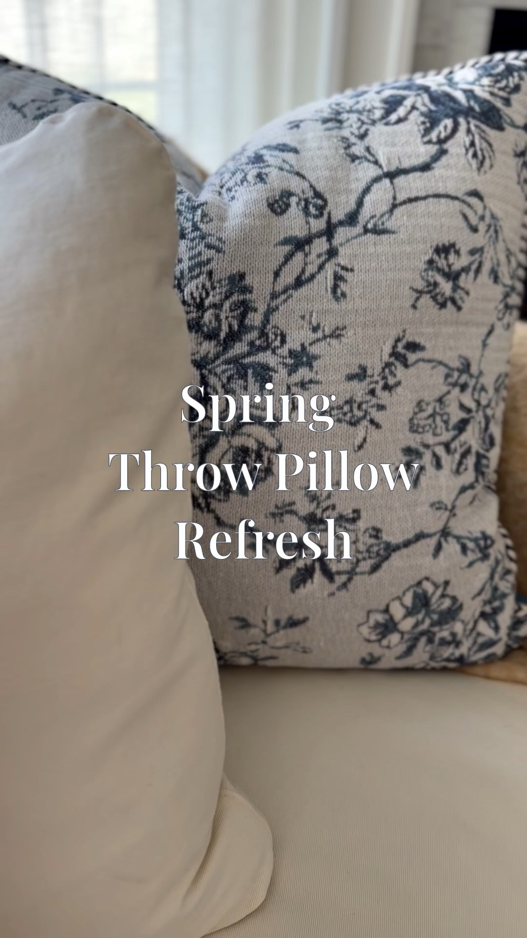 Sneak Peak! 
I added a bit of color to my family room decor for Spring — blue!

Follow along to see how I organically infused blue into my neutral, white & beige space without it looking forced or disconnected 🩵  
@homeswithchristina 

PS: my new floral throw pillow has the most stunning shades of blue! The pillow cover is thick and high quality with a solid blue back and pretty braided piping detail. 

Oh and you don’t have to think about purchasing a pillow insert separately because this INCLUDES the insert!

. . . And IT GETS BETTER!  👉🏻  This pretty floral accent pillow is ON SALE right now at @Target ! 

🏃🏽‍♀️ 🏃 RUN before it sells out!!  🏃🏽‍♂️ 

(I tagged some of my favorite spring pillow combos below!)

#LTKSaleAlert #LTKSeasonal #LTKHome