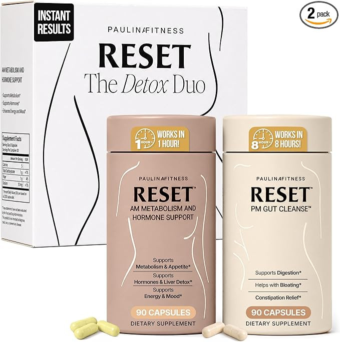 Reset Detox Duo – AM + PM Weight Loss Support Bundle | Supports Metabolism, Appetite Control, D... | Amazon (US)