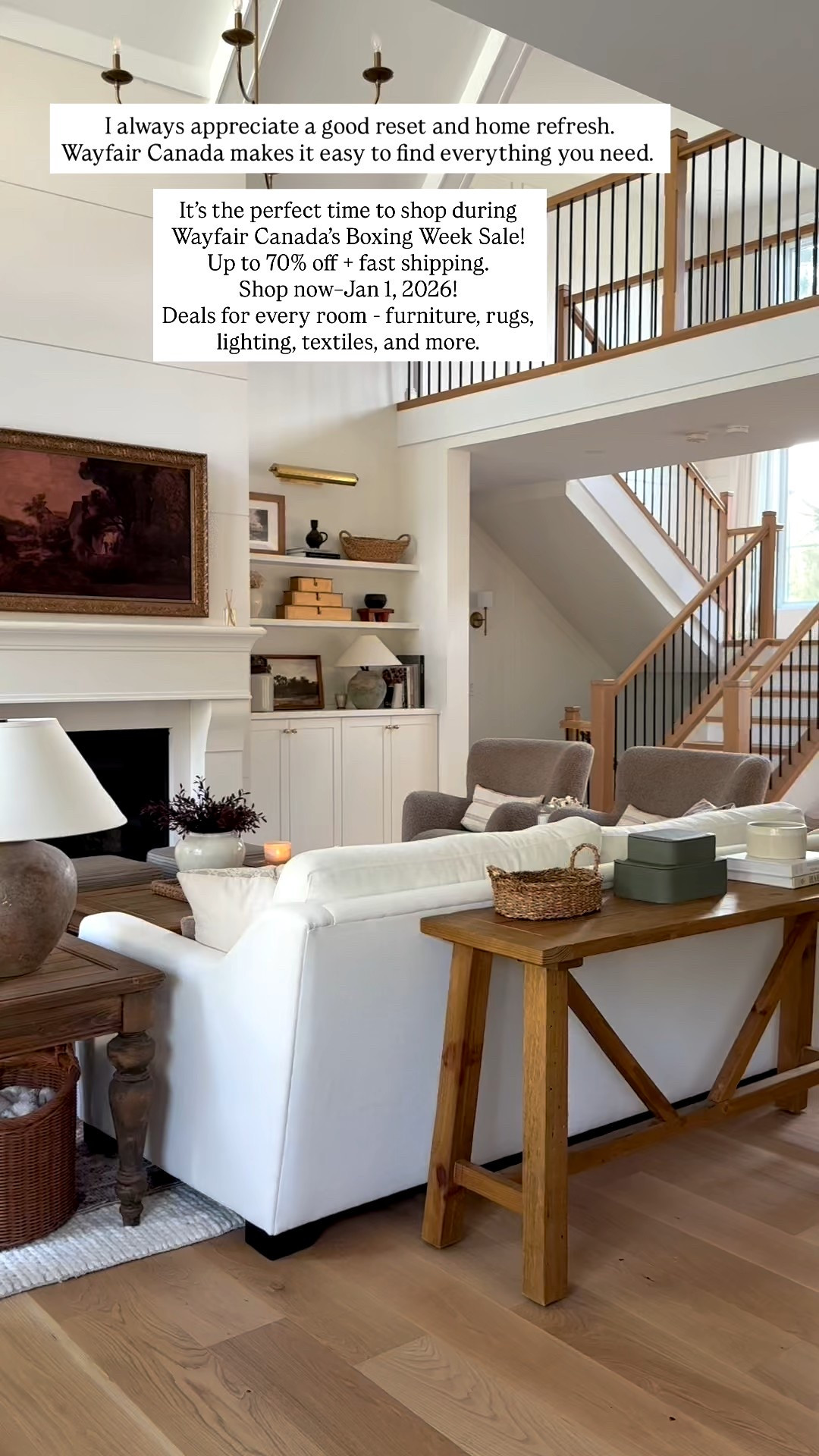 Wayfair Canada’s Boxing Week Sale is the perfect time to shop up to 70% off furniture, rugs, lighting, and more. These are just a few of my favourite rugs in our home. I’ll also round up some other great ones!! Shop now through January 1st, 2026 with fast shipping.  @wayfaircanada #WayfairCAPartner #WayfairCAHome 
