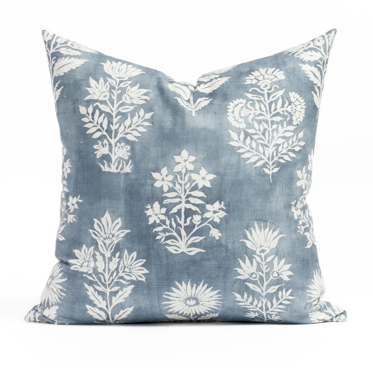 Flora 20x20 Pillow, Denim Blue | Tonic Living