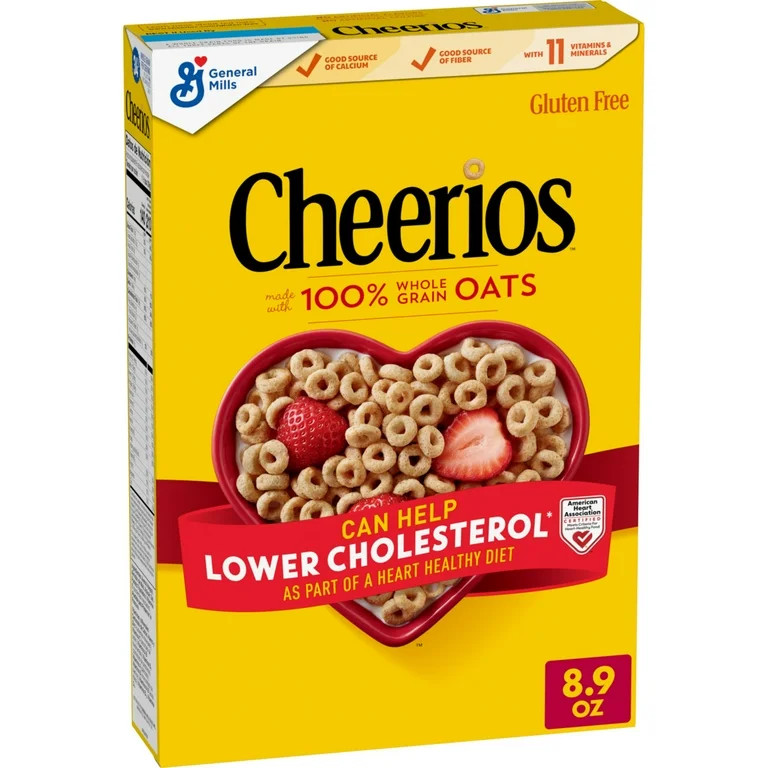 Cheerios, Heart Healthy Gluten Free Breakfast Cereal, 8.9 oz | Walmart (US)