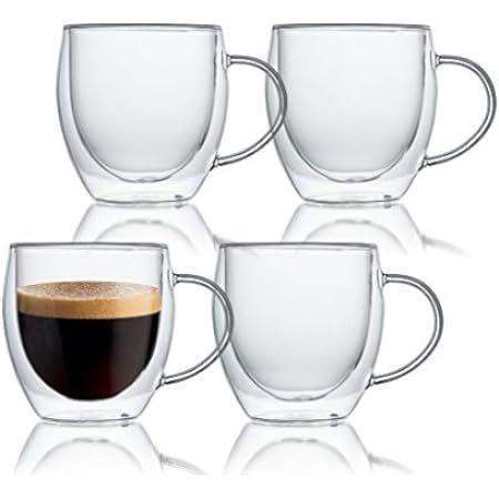 for "double wall glass coffee mugs" | Amazon (US)