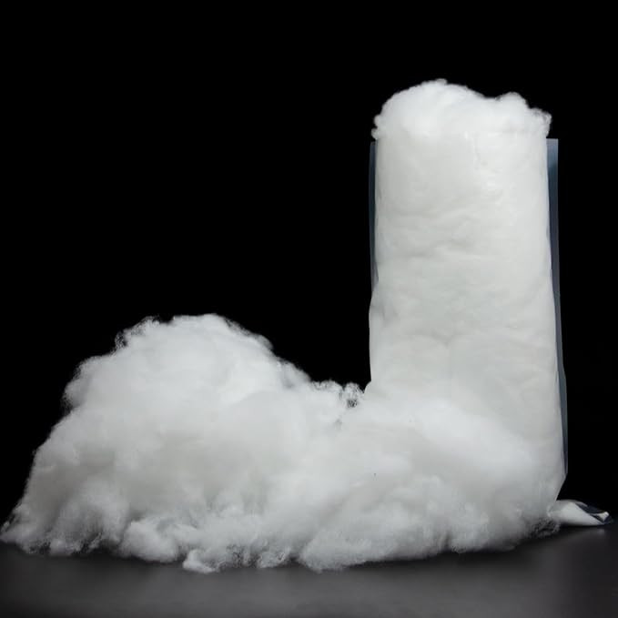 ESINO Christmas Fake Snow Decor, Fiber Artificial Snow Cotton Snow Fluffy Indoor Decoration, Flam... | Amazon (US)