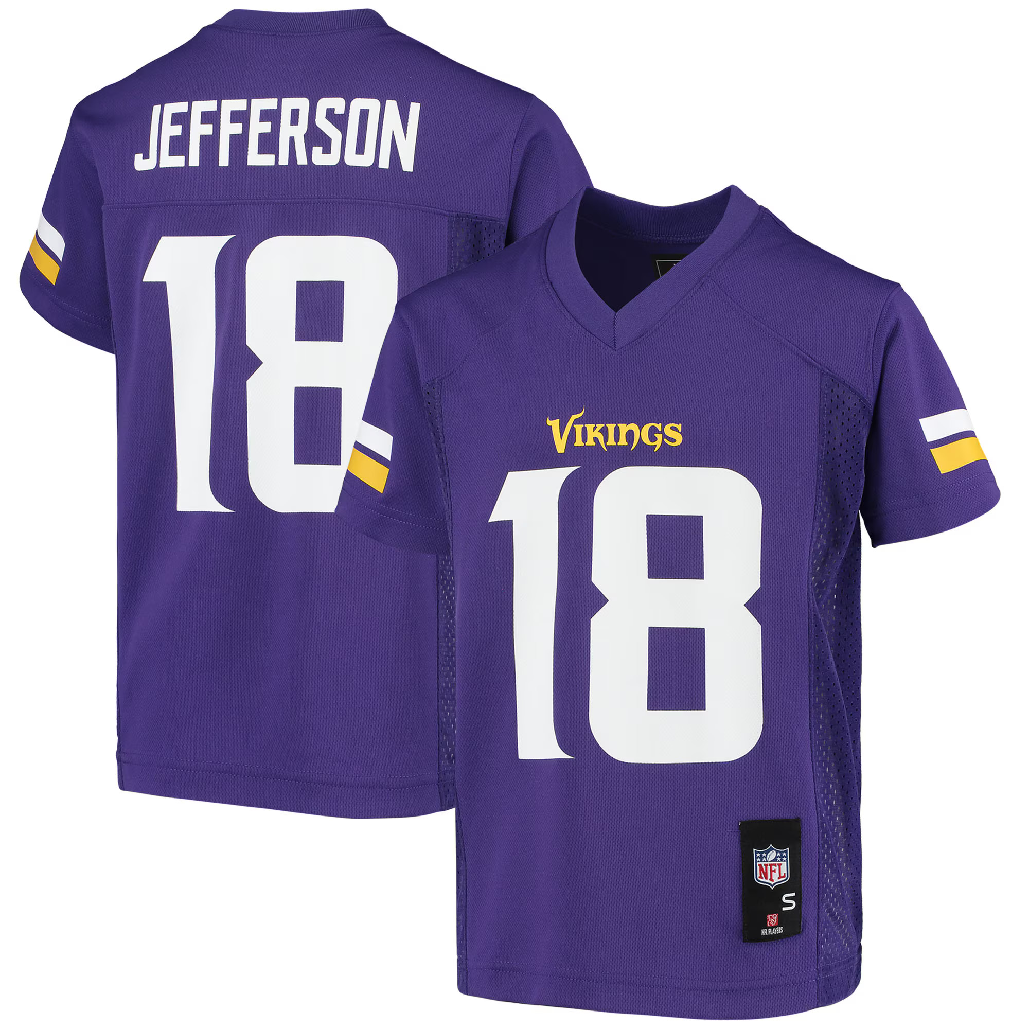 Youth Minnesota Vikings Justin Jefferson Purple Replica Player Jersey | NFL Shop