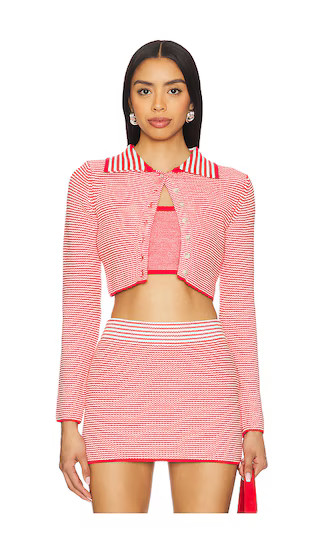 Fran Cardigan Set in Red | Revolve Clothing (Global)