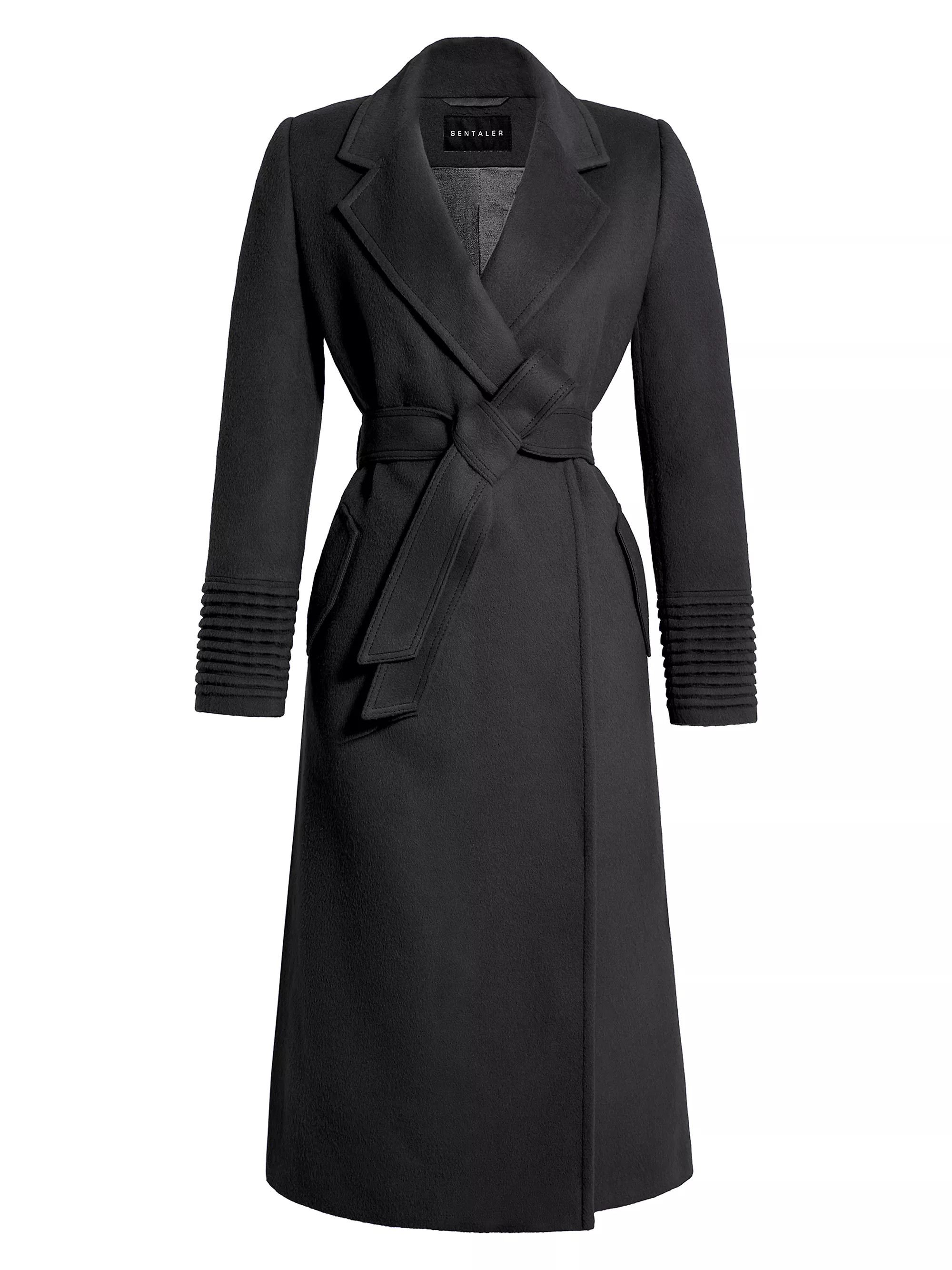Shop Sentaler Alpaca-Blend Long Wrap Coat | Saks Fifth Avenue | Saks Fifth Avenue