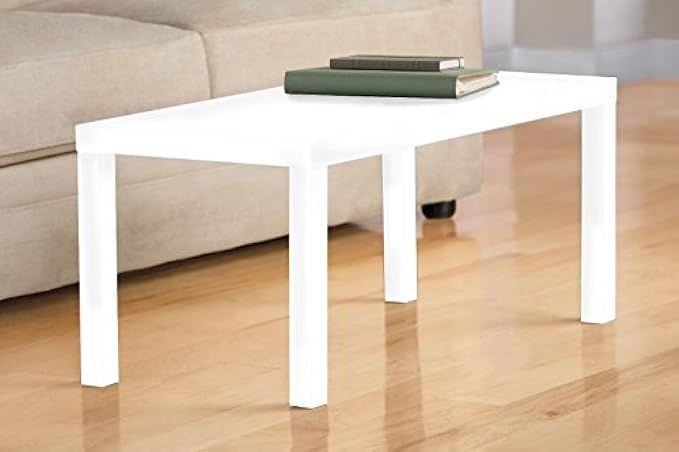 DHP Parsons Modern Coffee Table, Multi-use and Quick Assembly, White | Amazon (US)