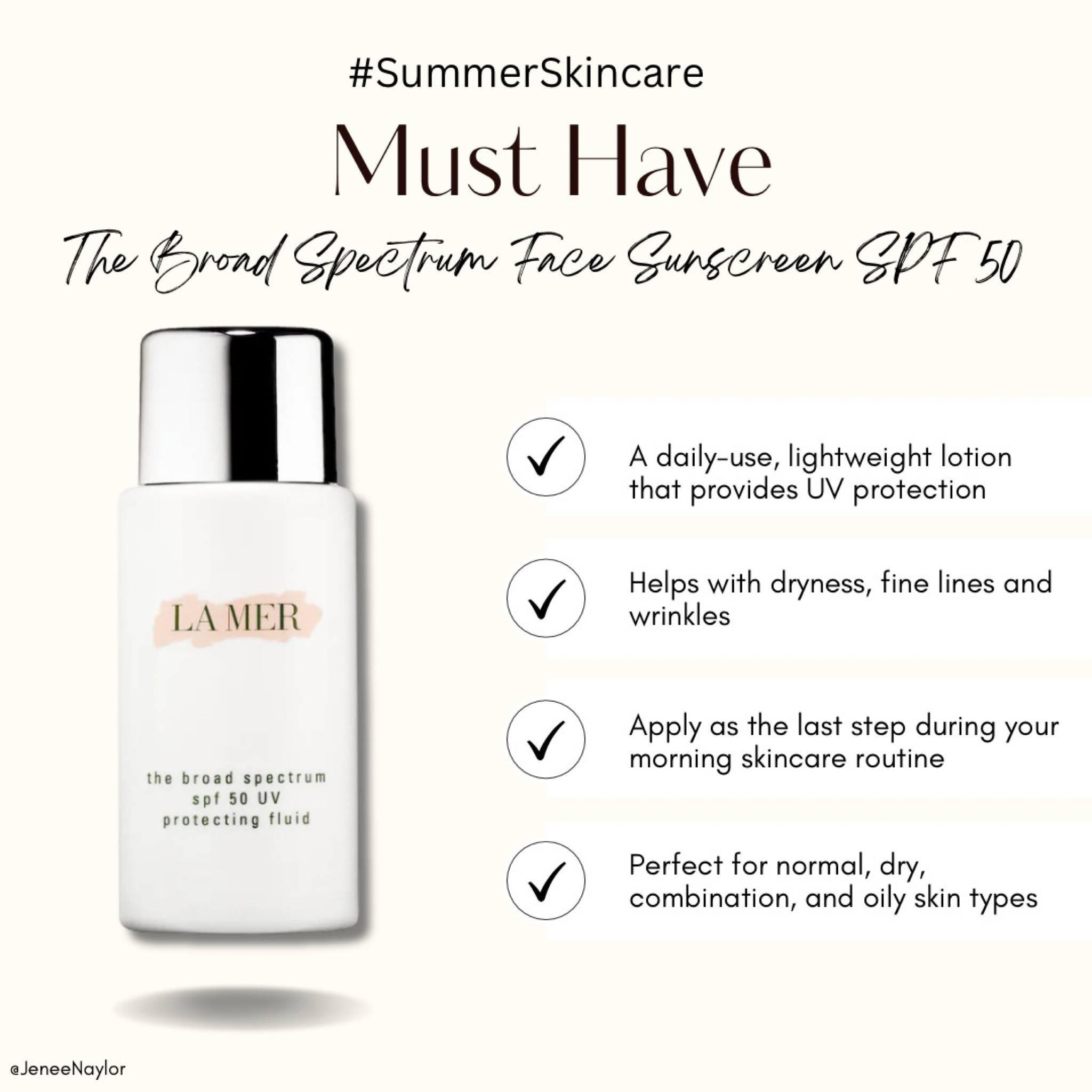 A few SPF’s I’m loving this summer! 

LaMer is a great SPF for the face. 

I’ve linked a few other spf’s that are great for body/skincare! 

#LTKSeasonal #LTKFindsUnder100 #LTKBeauty