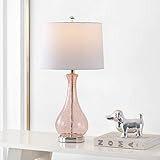 Safavieh Lighting Collection Finnley Light Blush Crackle 28-inch Bedroom Living Room Home Office ... | Amazon (US)