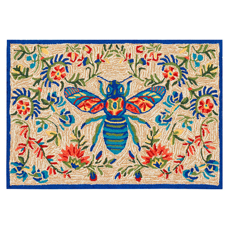 Queen Bee Door Mat - Multi-Natural, 30" x 48" - Frontgate | Frontgate