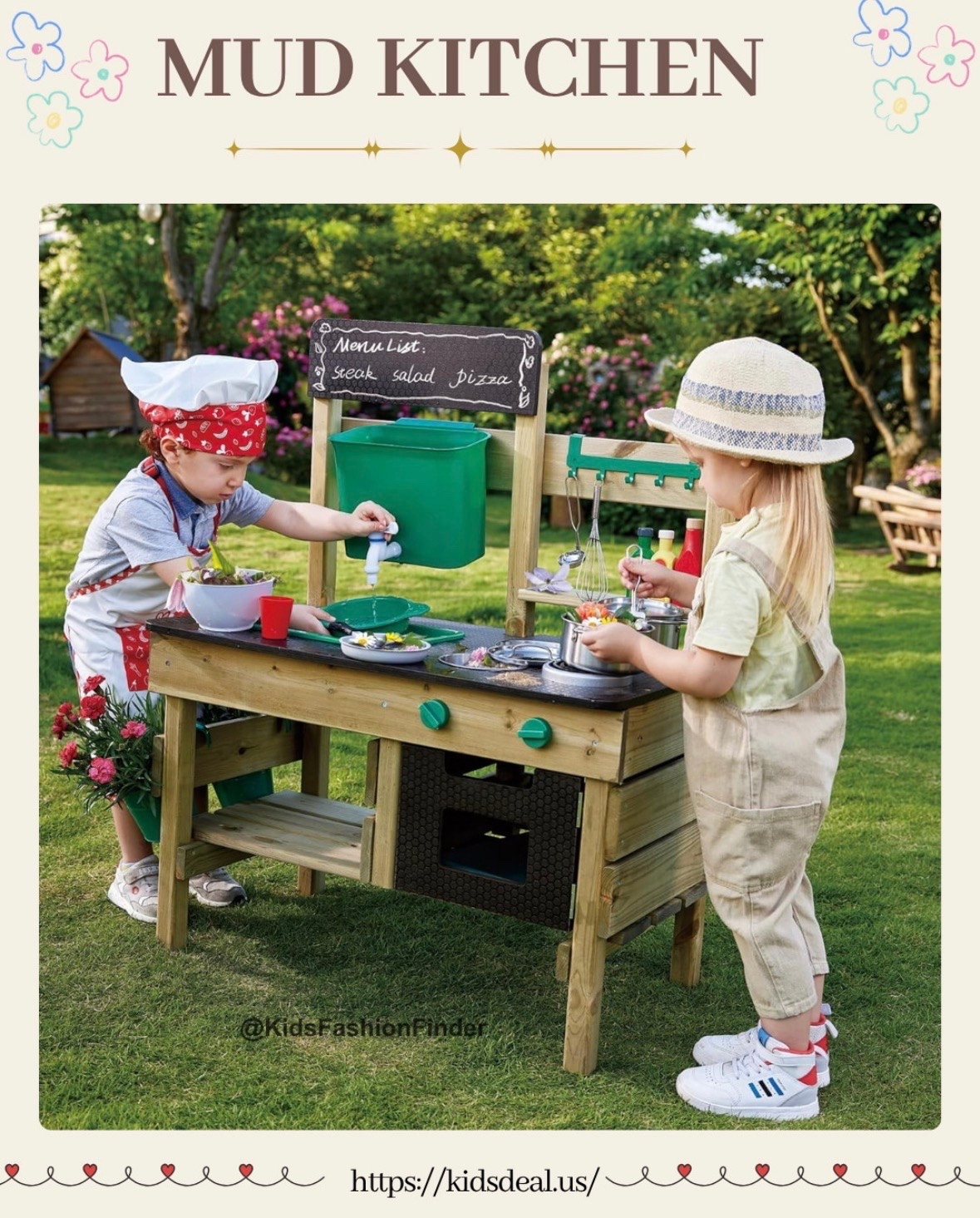 Backyard mud kitchen fun 🌿🍳✨

Perfect size for little ones — inviting & easy to play 🙌
Sturdy, well-made & easy to assemble ✔️

Endless summer fun mixing, scooping & pretending 🍃
A favorite for outdoor playtime 💛

#mudkitchen #outdoortoys #backyardfun #toddlerlife #pretendplay #momfinds

#LTKHome #LTKKids #LTKmomlife