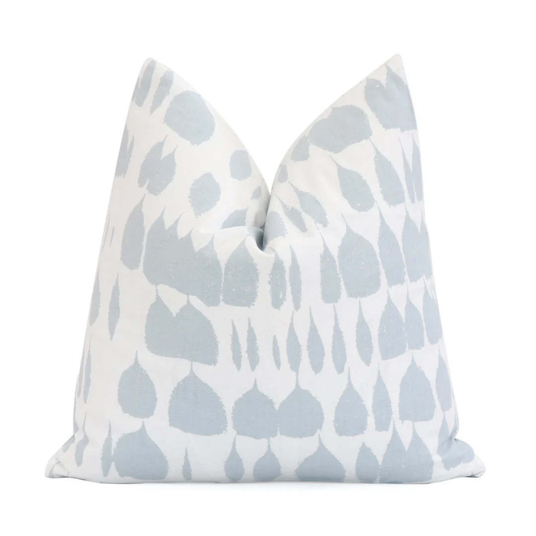 SALE Schumacher Queen of Spain Sky Blue and White Pillow Cover With Zipper, Light Blue Sham, 14x1... | Etsy (US)