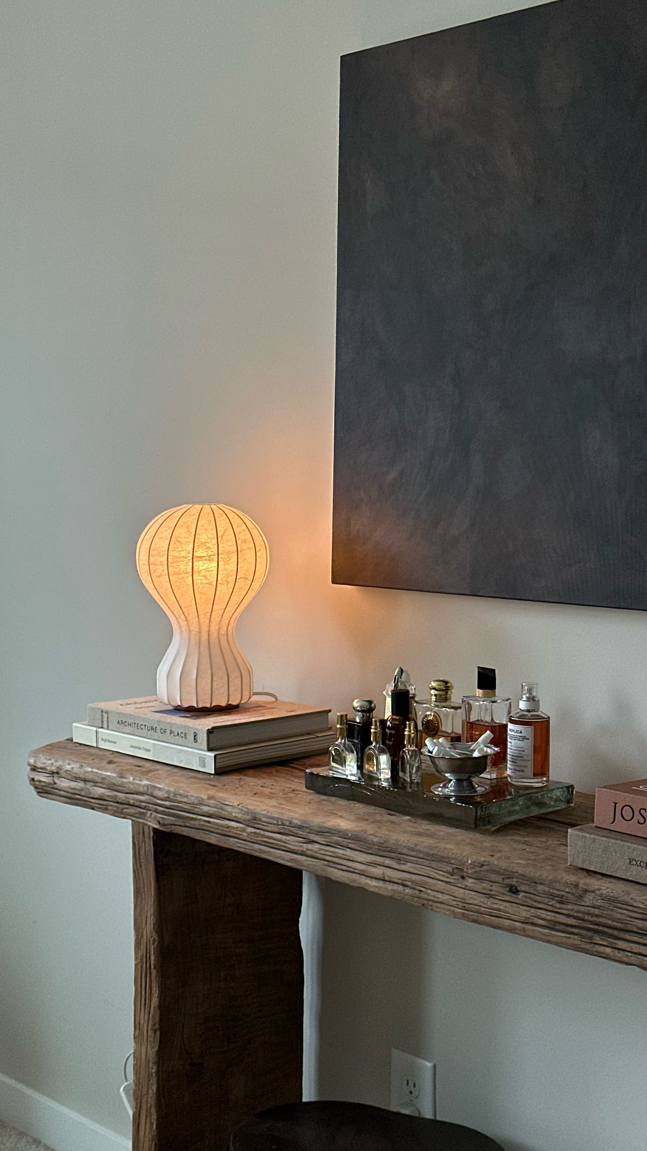 console table styling! the pottery lidded vessel and candle holder are vintage but added some similar ones! 

#LTKHome