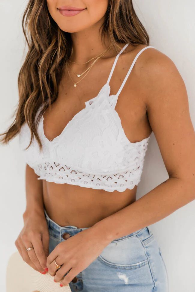 So This Is Love White Lace Bralette | The Pink Lily Boutique