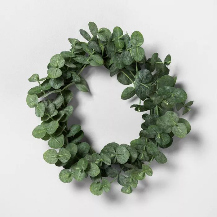 7.5" Mini Faux Eucalyptus Wreath - Hearth & Hand™ with Magnolia | Target
