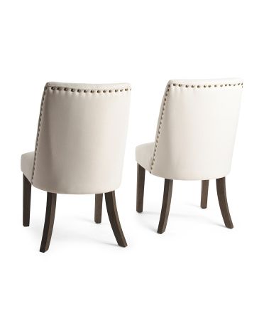 Set Of 2 Evelina Chairs With Performance Fabric | TJ Maxx