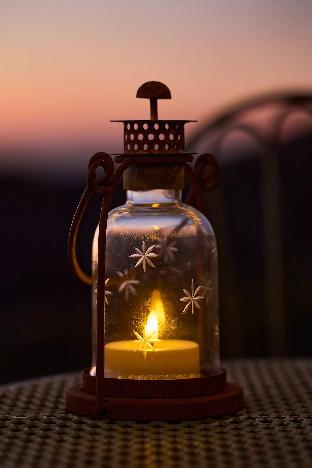 Etched Stars Lantern | Anthropologie (US)