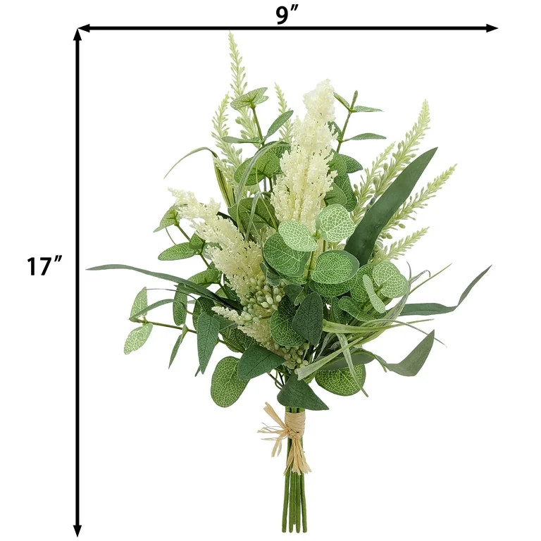 Mainstays 17in Indoor Artificial Greenery Bundle, Green Color | Walmart (US)