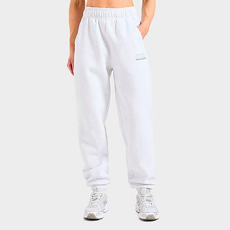 AYBL Women's Athletics Track Oversized Jogger Pants in Heather Grey/Slate Size: XS | Finish Line (US)