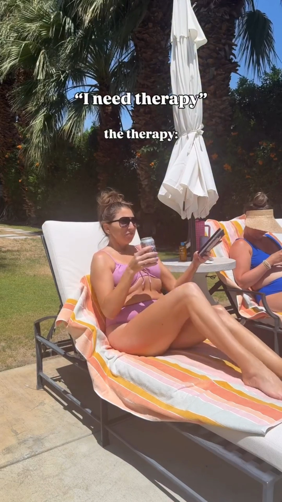 Not pictured, the girl chats with my girls. Also = therapy! 

Suit is linked as well.

 #girlstravel #girltrip #palmsprings

#LTKootd #LTKSwim #LTKTravel