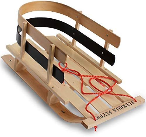 Flexible Flyer BCL-40 Premium Baby Sleigh. Toddler Boggan. Wooden Pull Sled for Kids,Red , 29 x 1... | Amazon (US)
