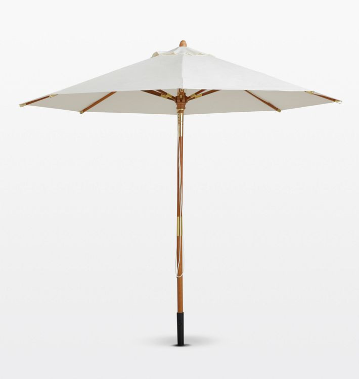 Outdoor Umbrella 9' Round Eucalyptus | Rejuvenation