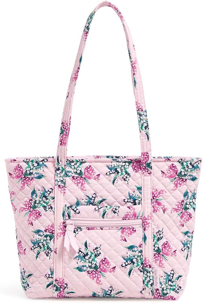 Vera Bradley Women's Cotton Small Vera Tote Bag | Amazon (US)