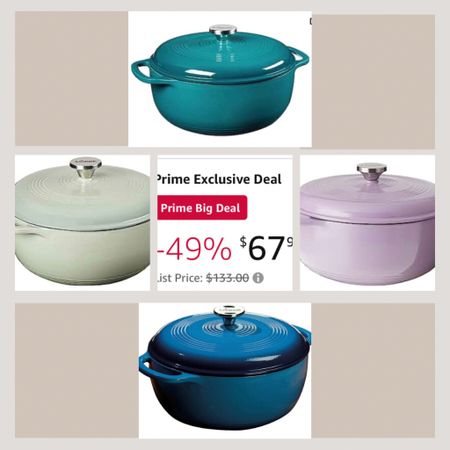 Attention sourdough makers!! Dutch ovens are on sale for prime day & some of the colors are even 50% off!! I love these cast iron Dutch ovens for making fall meals and cozy soup season. 

#LTKGiftGuide #LTKxPrime #LTKsalealert