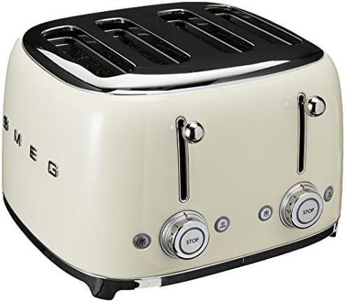 Smeg 50s Retro Line Cream 4x4 Slot Toaster | Amazon (US)