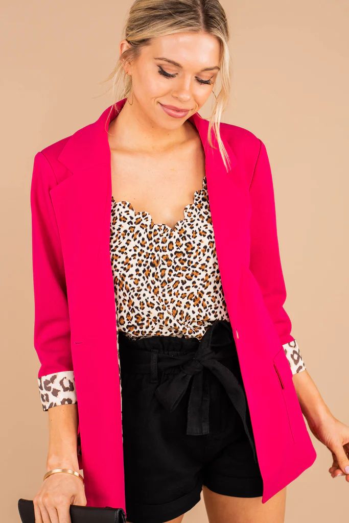 Make A Change Hot Pink Blazer | The Mint Julep Boutique