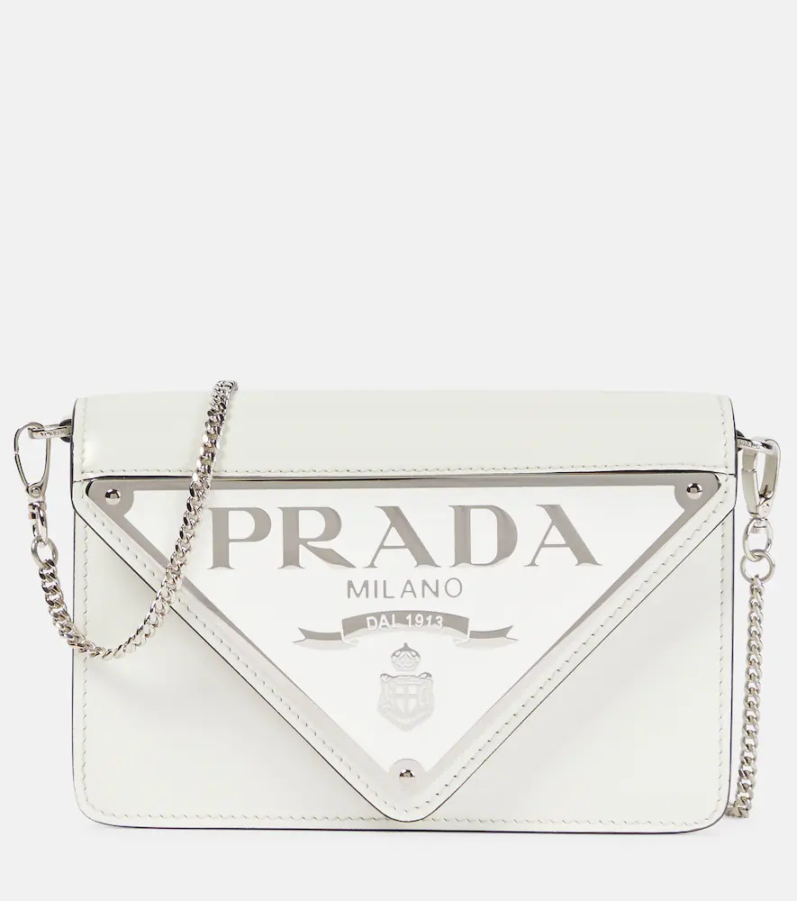 Prada Triangle Mini leather crossbody bag | Mytheresa (US/CA)
