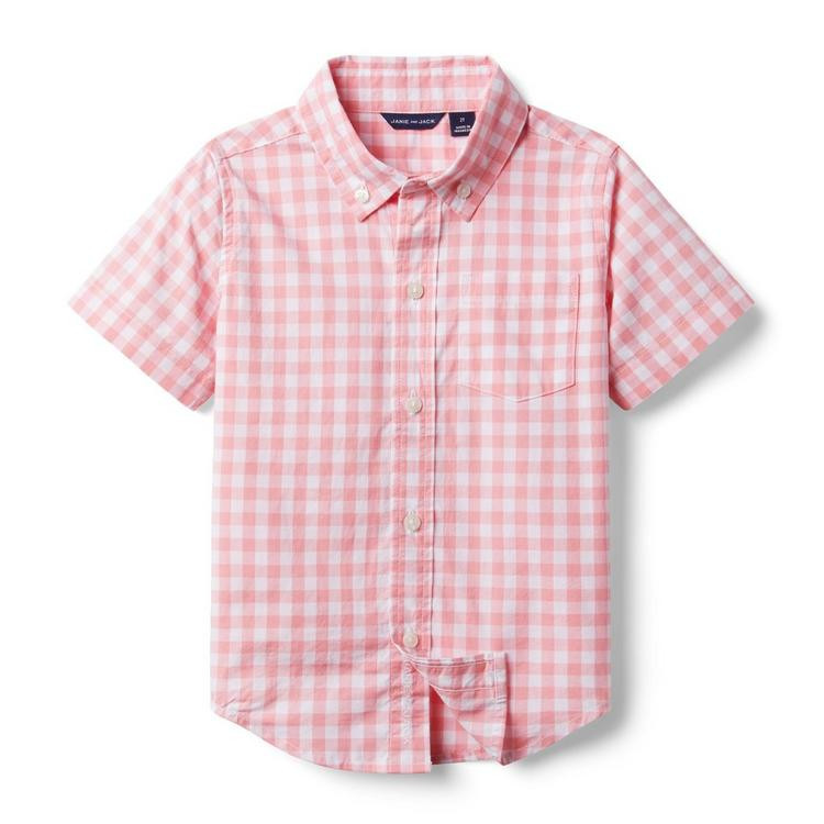 Gingham Poplin Shirt | Janie and Jack
