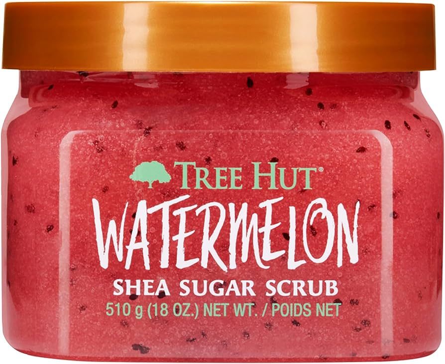 Tree Hut Watermelon Shea Sugar Exfoliating & Hydrating Body Scrub, 18oz | Amazon (US)