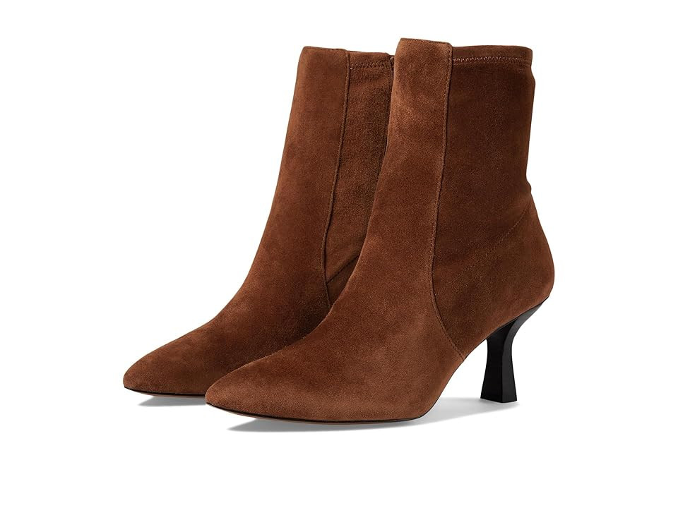 Madewell The Justine Ankle Boot in Suede Women's Boots Dark Coffee : 9.5 N, Leather/Rubber | Zappos