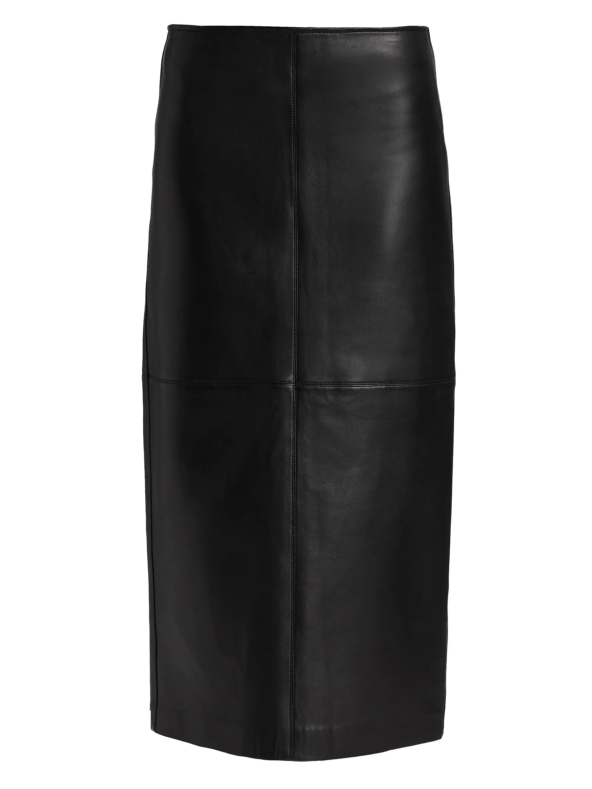 Marta Straight Leather Midi-Skirt | Saks Fifth Avenue