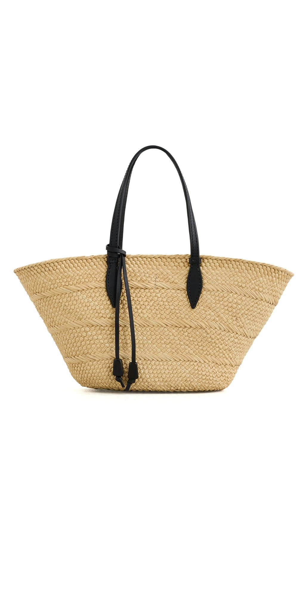 Hunting Season The Small Trapeze Basket Tote Bag Taupe/Black One Size | Shopbop